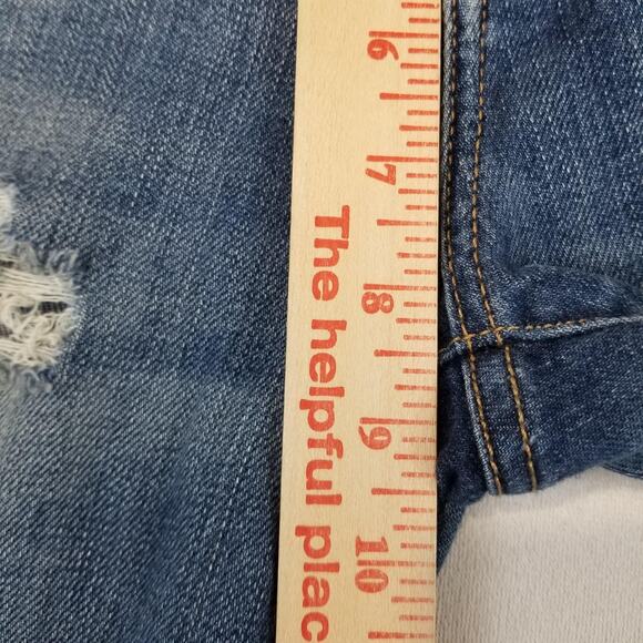 Current/Elliott Jeans Womens 27 Blue The Stiletto Benett Destroy Distressed - Picture 9 of 11